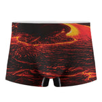 Lava Flow Print Men's Boxer Briefs