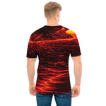 Lava Flow Print Men's T-Shirt