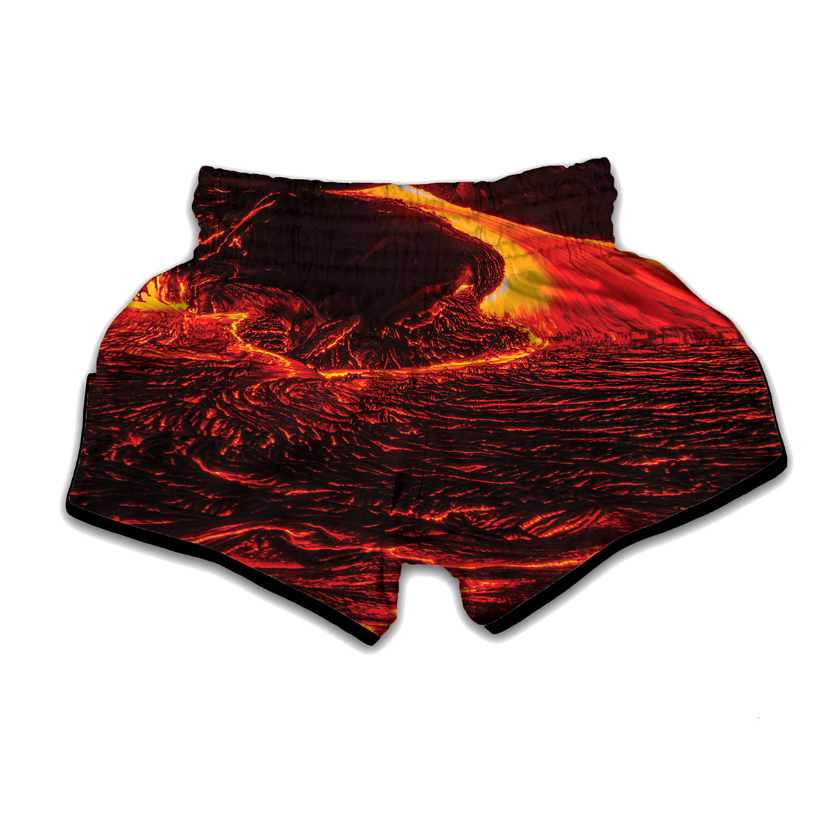 Lava Flow Print Muay Thai Boxing Shorts