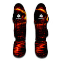 Lava Flow Print Muay Thai Shin Guards
