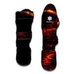 Lava Flow Print Muay Thai Shin Guard