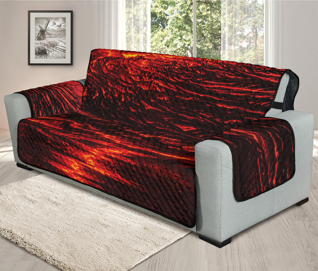 Lava Flow Print Oversized Sofa Protector