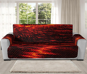 Lava Flow Print Oversized Sofa Protector