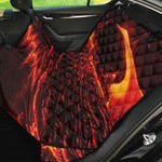 Lava Flow Print Pet Car Back Seat Cover