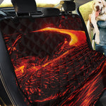 Lava Flow Print Pet Car Back Seat Cover