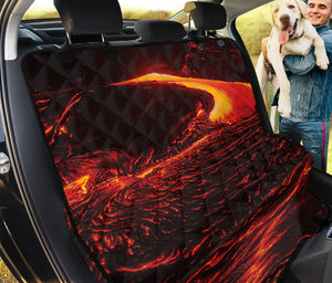 Lava Flow Print Pet Car Back Seat Cover