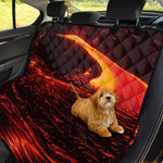 Lava Flow Print Pet Car Back Seat Cover