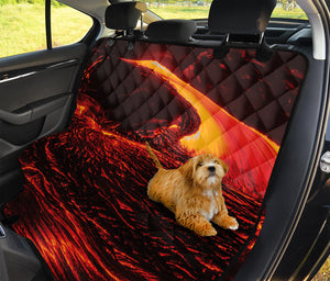 Lava Flow Print Pet Car Back Seat Cover