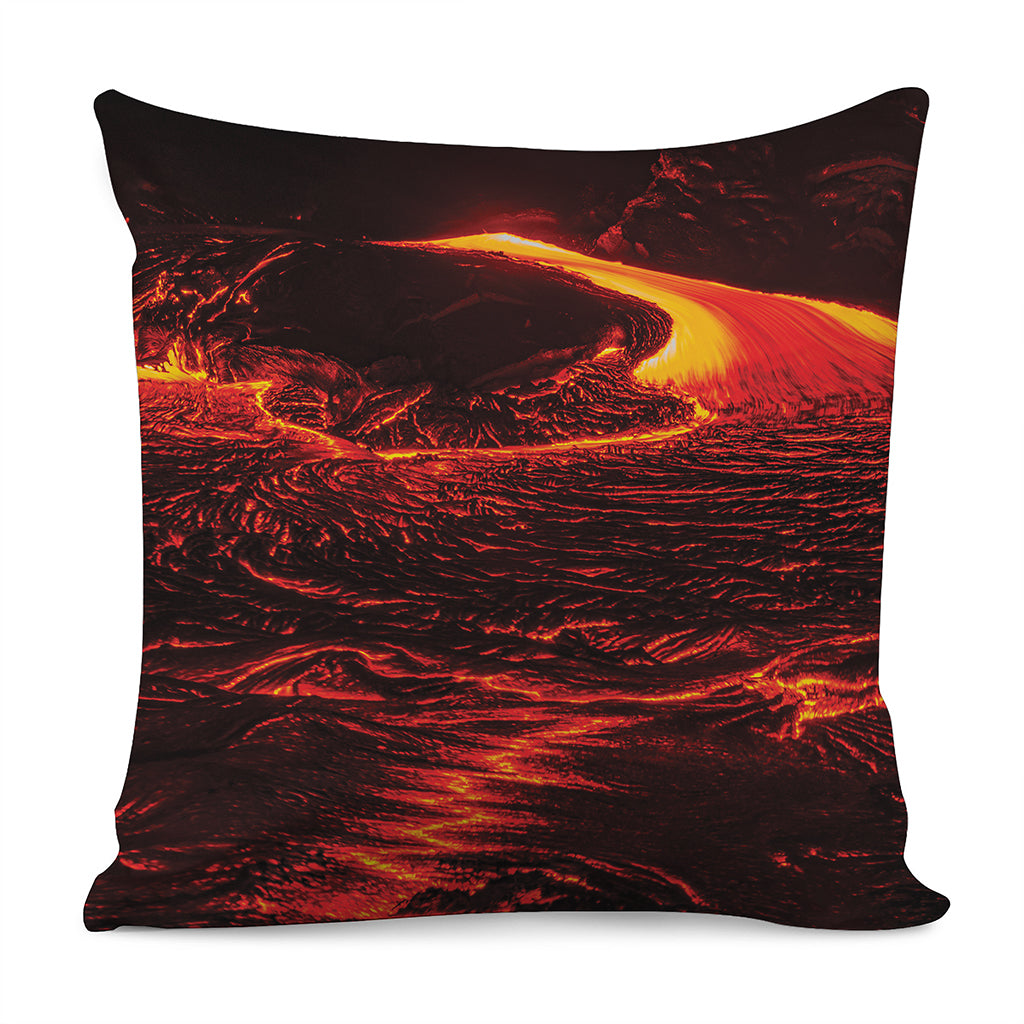 Lava Flow Print Pillow Cover