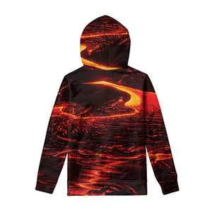 Lava Flow Print Pullover Hoodie