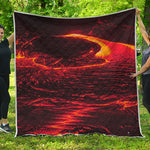 Lava Flow Print Quilt