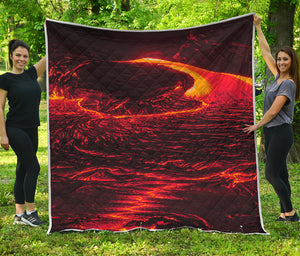 Lava Flow Print Quilt