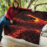 Lava Flow Print Quilt