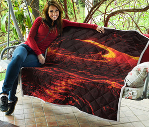 Lava Flow Print Quilt