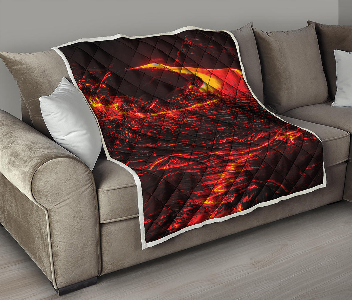 Lava Flow Print Quilt