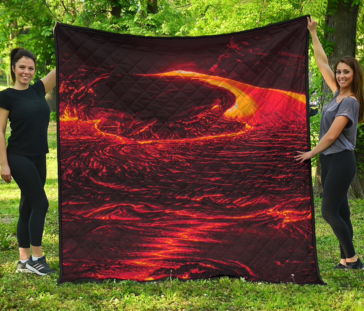 Lava Flow Print Quilt