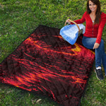 Lava Flow Print Quilt