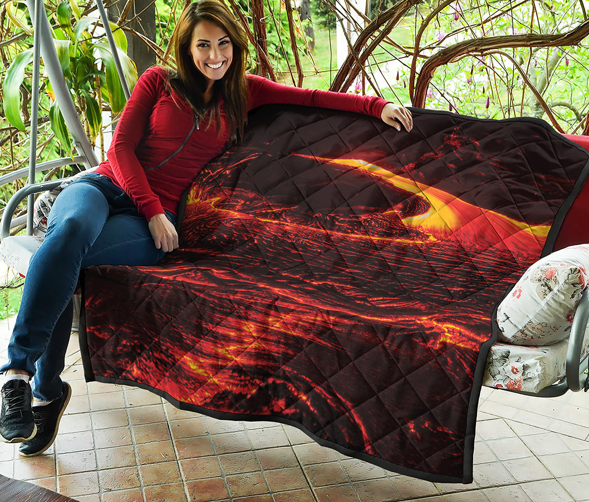 Lava Flow Print Quilt