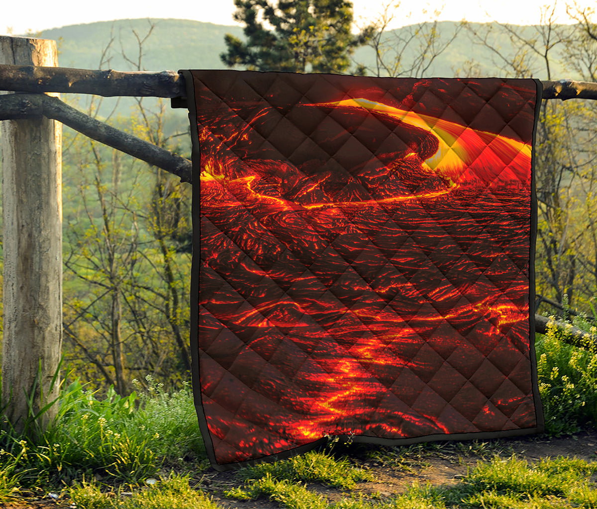 Lava Flow Print Quilt