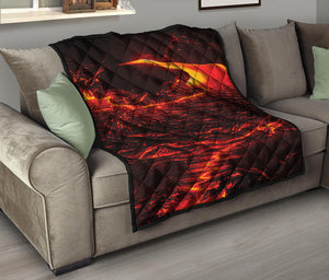 Lava Flow Print Quilt