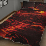 Lava Flow Print Quilt Bed Set