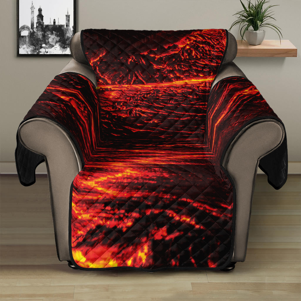 Lava Flow Print Recliner Protector