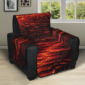 Lava Flow Print Recliner Protector