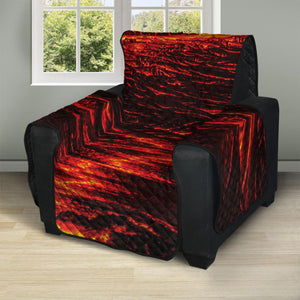 Lava Flow Print Recliner Protector