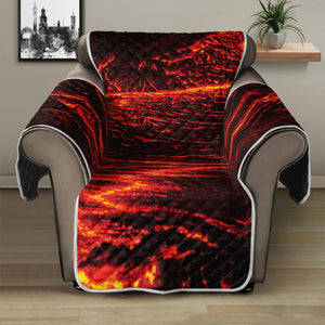 Lava Flow Print Recliner Protector