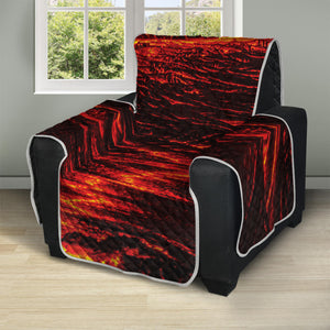 Lava Flow Print Recliner Protector