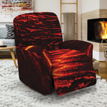 Lava Flow Print Recliner Slipcover