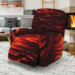 Lava Flow Print Recliner Slipcover