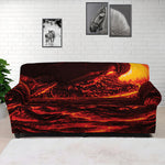 Lava Flow Print Sofa Cover