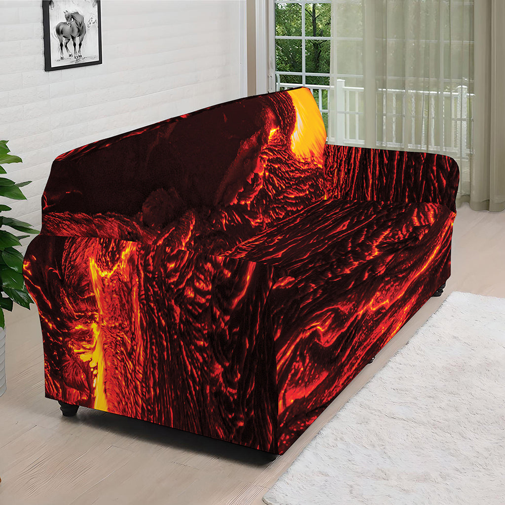 Lava Flow Print Sofa Cover