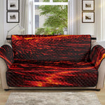 Lava Flow Print Sofa Protector