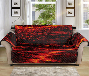 Lava Flow Print Sofa Protector