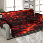 Lava Flow Print Sofa Protector