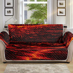 Lava Flow Print Sofa Protector