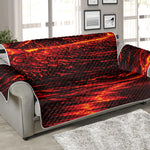 Lava Flow Print Sofa Protector