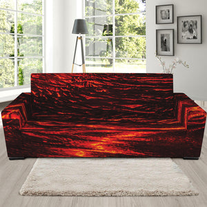 Lava Flow Print Sofa Slipcover