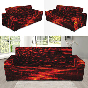 Lava Flow Print Sofa Slipcover