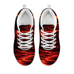 Lava Flow Print White Sneakers