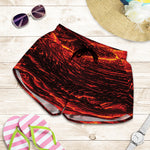 Lava Flow Print Women's Shorts