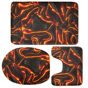 Lava Print 3 Piece Bath Mat Set