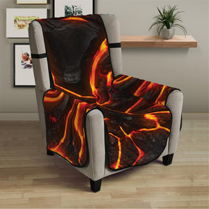 Lava Print Armchair Protector