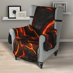 Lava Print Armchair Protector