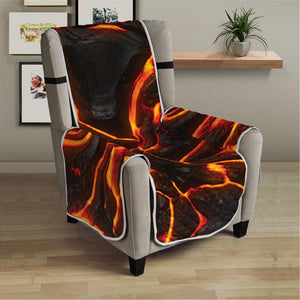 Lava Print Armchair Protector