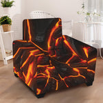 Lava Print Armchair Slipcover