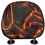 Lava Print Car Headrest Covers