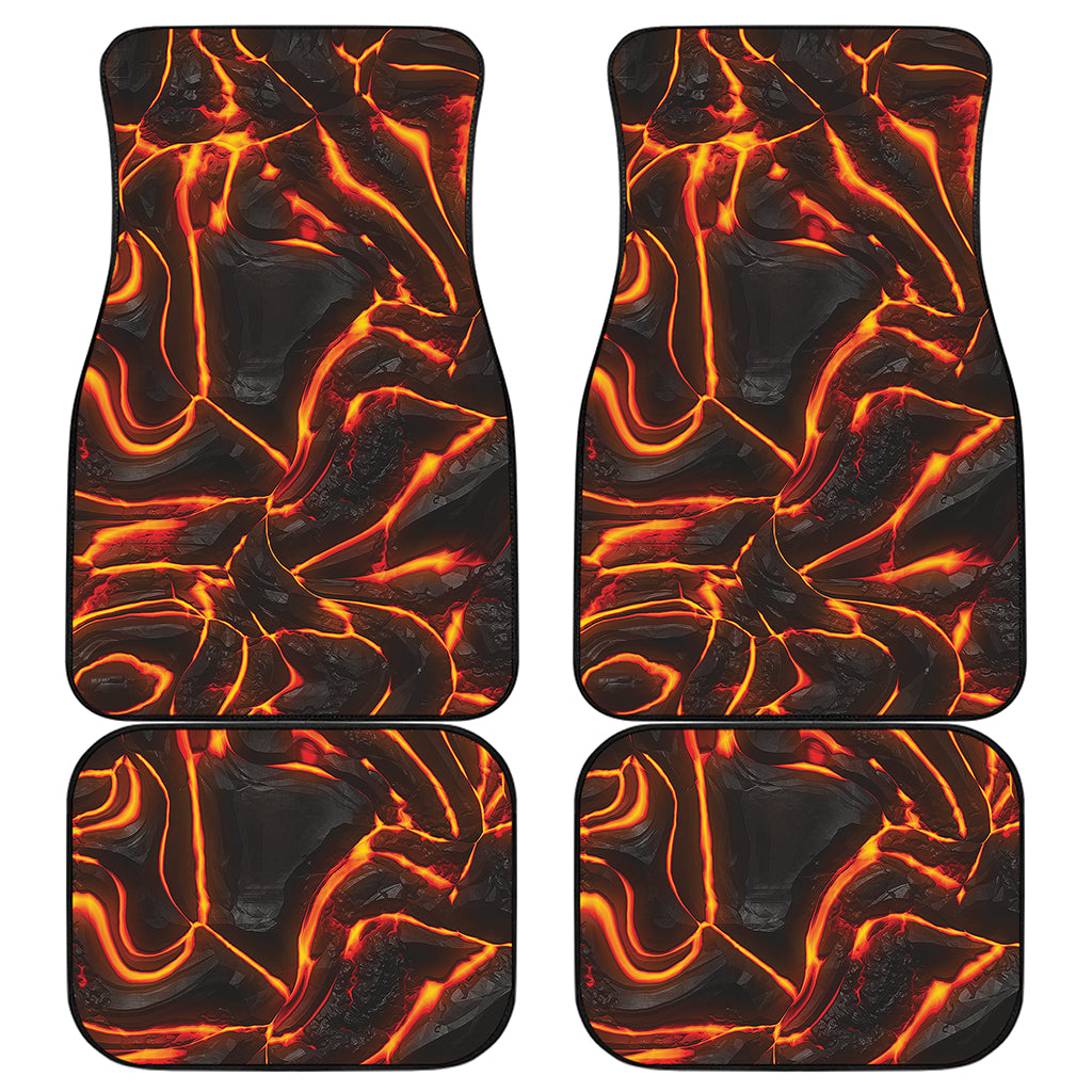 Lava Print Front and Back Car Floor Mats